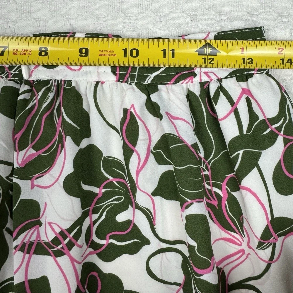 Parker Midi Skirt Womens A-Line Sz 2 Floral Tiered Spring Boho Cottagecore Girly - Picture 6 of 7